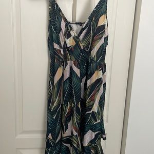 Womens Leave Floral Dress